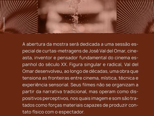 Foto informativa sobre o enredo da exposição 