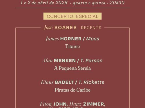 Lista de repertório com músicas e artistas do evento Música de Cinema