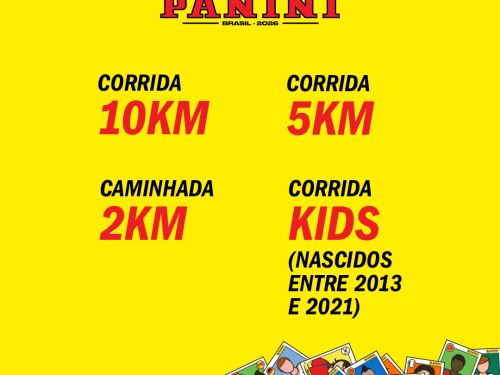 foto informativa dos percursos da corrida panini 