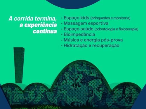 Foto ilustrativa com algumas atividades pos corrida 