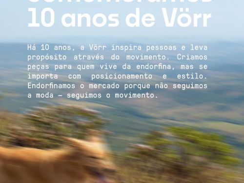 Foto com texto explicativo da essência da corrida vorr