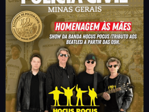 Show da banda Hopus Copus (Tributo aos Beatles) de homenagem ao Dia das Mães