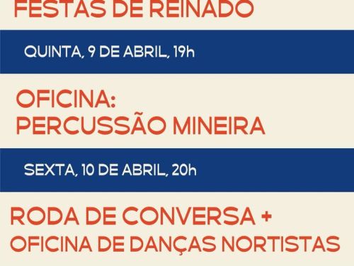 Foto informativa a respeito do cronograma do evento do dia 8 ao dia 10