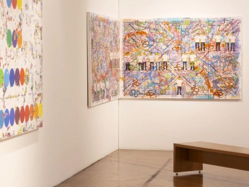 Foto da exposição do artista Gustavo Maia: Efeito de Borda 