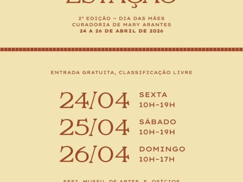 Foto informativa com o cronograma do evento 