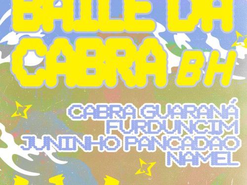 Cartaz oficial de divulgação da festa Baile da Cabra BH