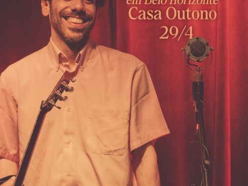 Foto convidativa para o show do artista Luca Argel na Casa Outono 