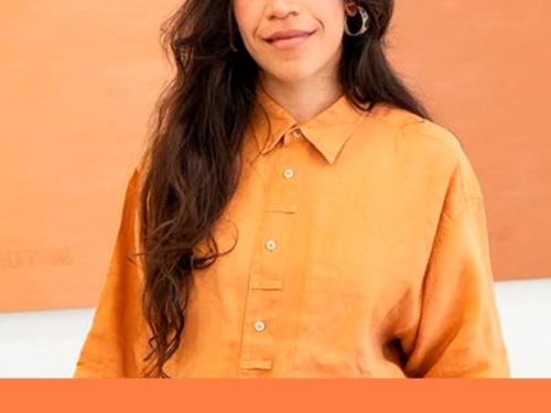 Foto da Julia Mota, artista que conduzaira a roda de conversa 