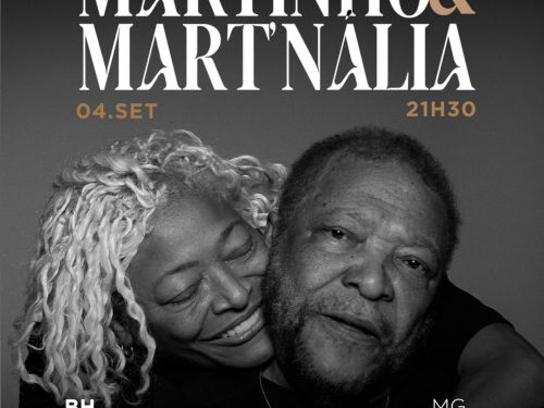 Flyer de divulgação das vendas abertas do evento: Martinho da Vila & Mart’nália - "Pai e Filha"