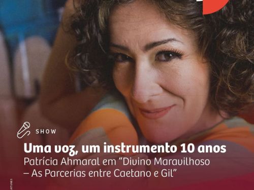 Flyer oficial do Show Patrícia Ahmaral em “Divino Maravilhoso” 