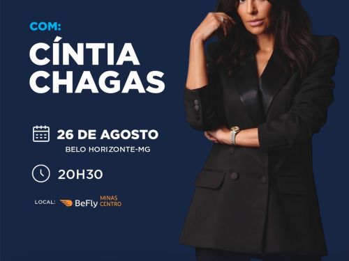 Foto de capa de divulgação da palestrante Cintia Chargas, "Como cheguei até aqui", que ocorrerá na Befly, dia 20 de agosto as 20:30
