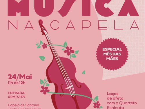 Foto de capa de divulgação para o "Musica na Capela", evento de dia das mães na casa fiat