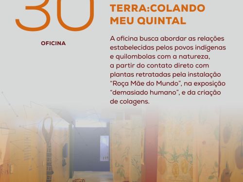 Foto de capa de divulgação para a oficina “Sonhadores da terra: Colando meu quintal 