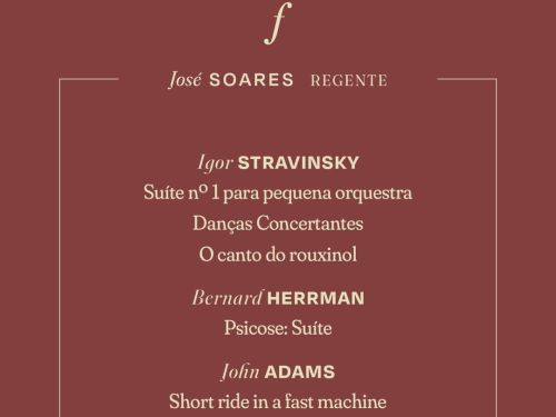 Foto do repertório que será apresentado no evento: STRAVINSKY, BERNARD HERRMANN E JOHN ADAMS