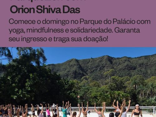 Foto de pessoas praticando Yoga no ParqueZen com Orion Shiva Das