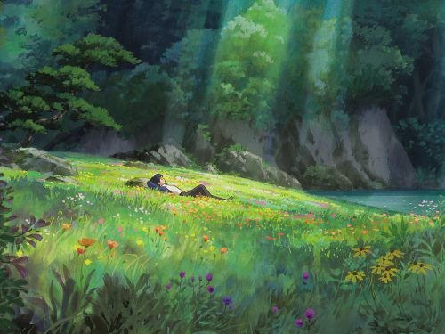 Uma foto do personagem em uma das cenas no Studio Ghibli