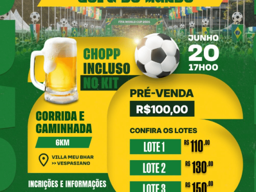 Corrida Villa Meu Bhar Sunset - Copa do Mundo