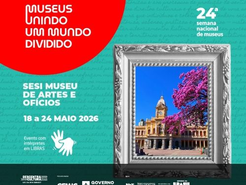 Folder de divulgação da 24ª Semana Nacional dos Museus