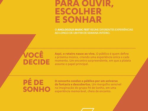 Foto explicativa das apresentações do dia 6 "voce decide" e do dia 7 "pé de sonho"