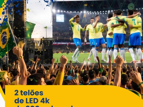 Foto descritiva do telão 