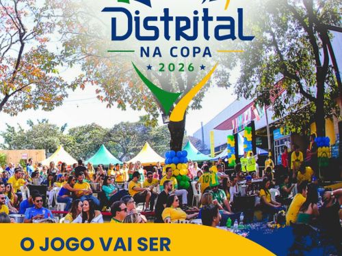 Foto de capa do encontro "Distrital na Copa 2026", com a logo do evento 