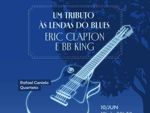 Foto de capa para o evento gratuito na casa fiat: " Um tributo às lendas do blues: Eric Clapton e BB King"