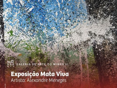 Foto de divulgação para a exposição "Mata Viva", contendo uma das obras como foto oficial 