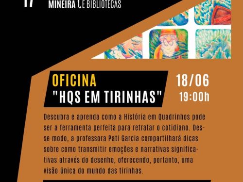 Foto de divulgação para a oficina "HQS em Tirinhas" no Museu Mineiro 