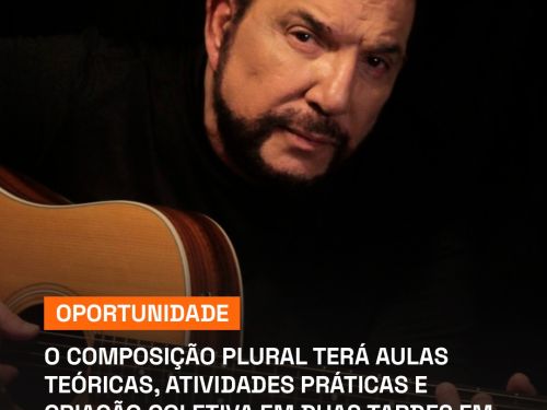 Foto de divulgação para a oficina gratuita do compositor Michael Sullivan