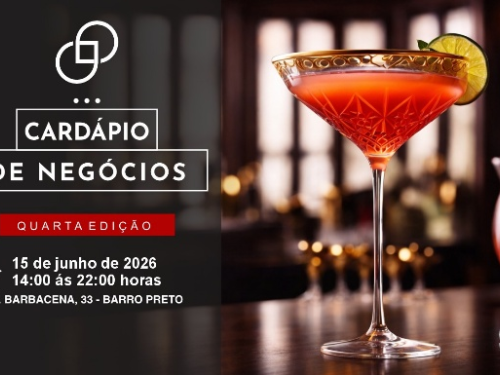 Foto de divulgação com a escrita " 4 cardápio de negócios"