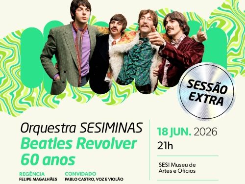 Cartaz do Evento: Música no Museu - Beatles Revolver 60 Anos 