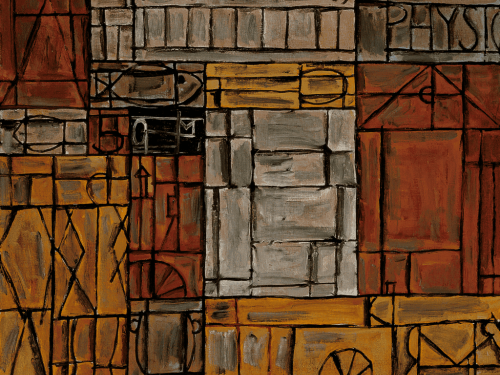 Foto de um dos quadros do artista que estará em exibição 