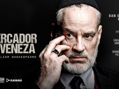 Foto de capa do espetáculo "O Mercador de Veneza" 