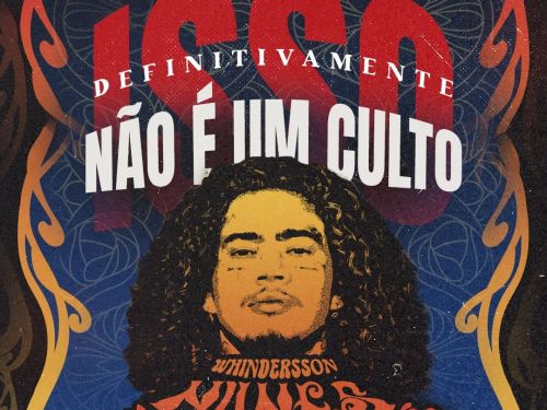 Foto de capa para o show do artista Whinderson Nunes "Isso Definitivamente não é um Culto" nos dias 6,7 w 8 de novembro, no Minascentro 