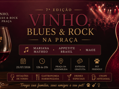 7ª Edição: Vinho, Blues & Rock na Praça