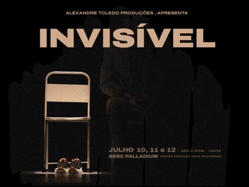 Foto de capa de divulgação para o Espetáculo "Invisível"