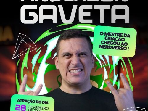 Foto de Anderson Gaveta, atração confirmada para o evento Nerd Experience 