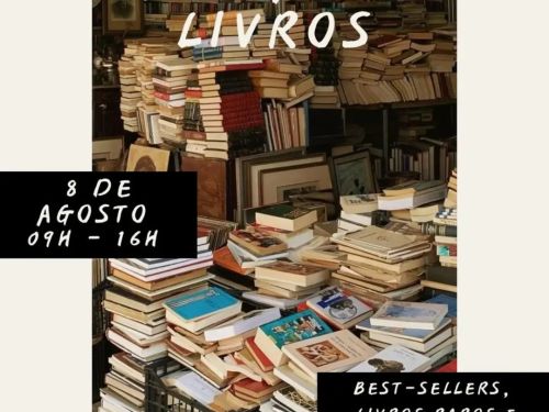 Foto de capa para a Feira de Livros no Edifício Maletta no dia 8 dea agosto