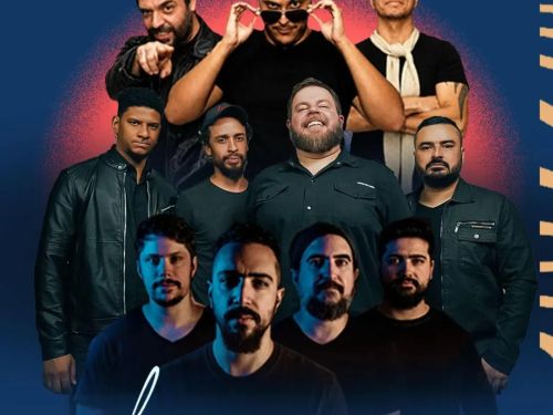 Foto das apresentações do evento "like 5" , "Velotrol" e "No Label"