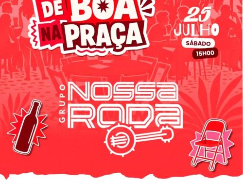 Foto de capa para o encontro Samba de Boa na Praça, no Quermesse da Praça Tiradentes, dia 25 de julho