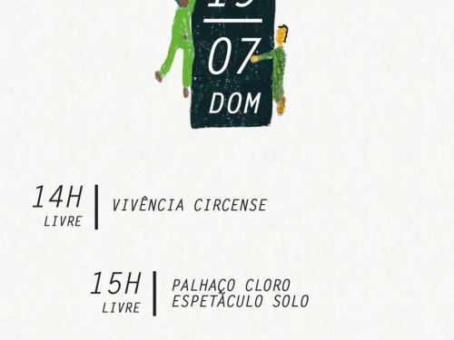Foto da programação do evento no dia 19 de julho 