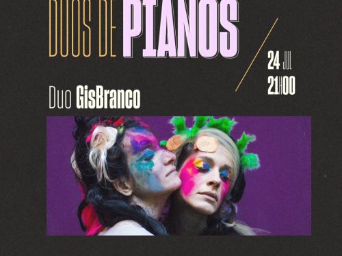 Foto do grupo Duo GisBranco, que apresentará no dia 24 de julho 