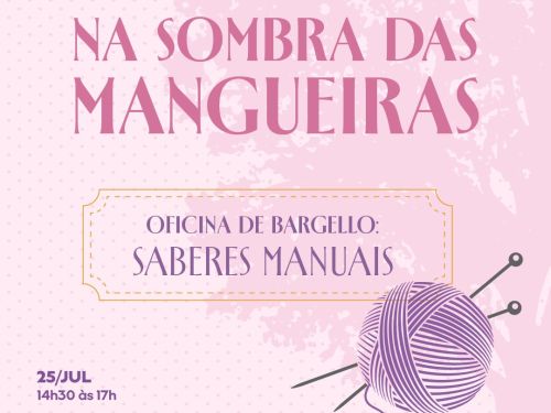 Foto de capa para a oficina de bargello que irá acontecer no dia 25 de julho, na casa fiat de cultura