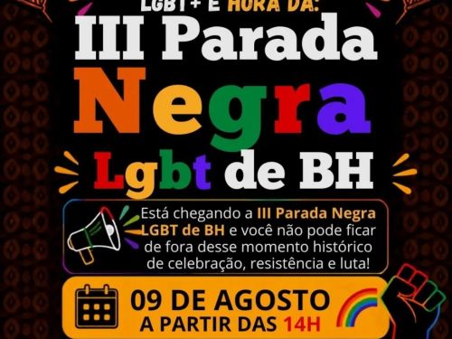 3ª Parada Negra LGBT+ de BH 2026