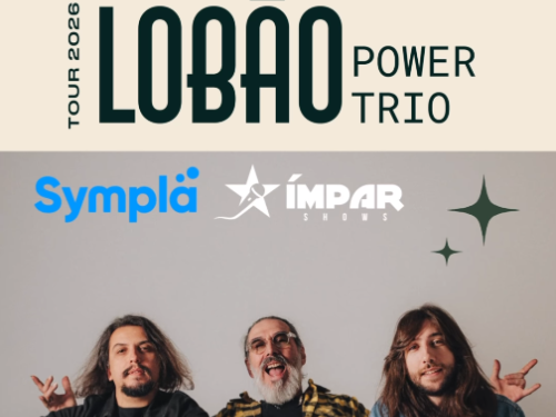 Foto de capa do trio Lobão para divulgação do show no dia 1 de agosto no Palácio das Artes
