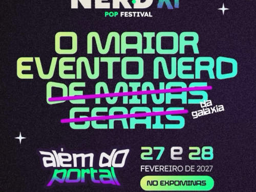 Foto de capa para o Nerd Experience no dia 27 e 28 de fevereiro de 2027 no Expominas 