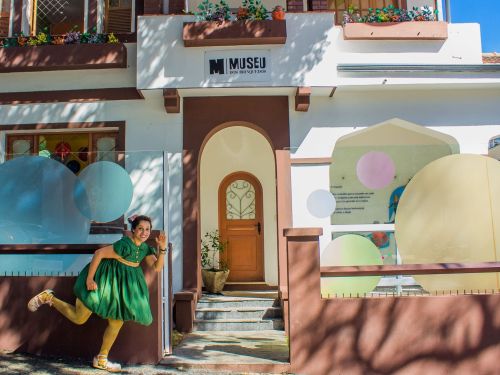 Foto da entrada do Museu dos Brinquedos 
