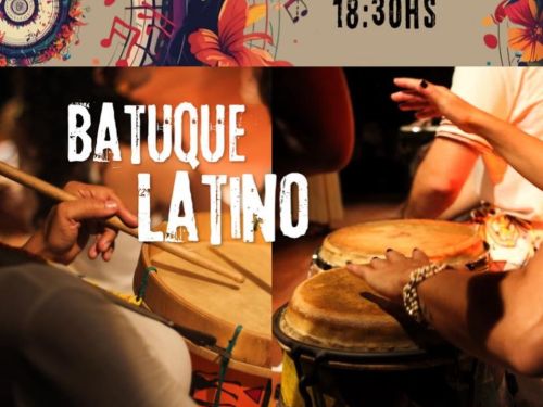 Foto de capa para o evento do Batuque Latino no dia 15 de agosto, no Sesc Palladium 