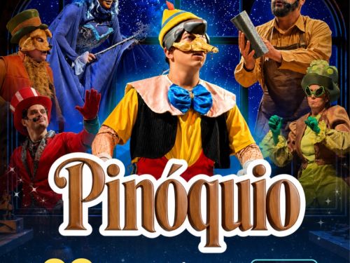 Foto de capa para o espetáculo infantil: Pinóquio, no Teatro Francisco Nunes 