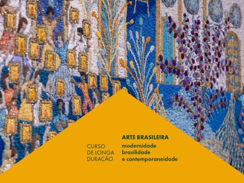 Foto de capa informativa para o curso de longa duração "Arte brasileira: modernidade, brasilidade e contemporaneidade" na casa fiat